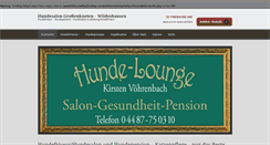 Desktop Screenshot of hunde-lounge.com